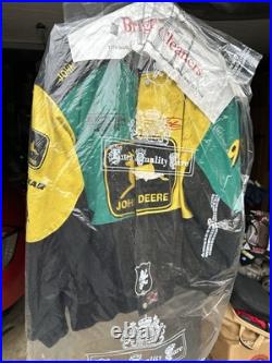 JH Design John Deere Motorsports Nascar Jacket Signed by Chad Little & Pit Crew JH Design John Deere Motorsports Nascar Jacket Signed by Chad Little & Pit Crew