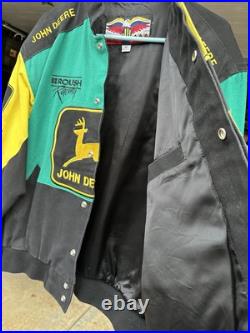 JH Design John Deere Motorsports Nascar Jacket Signed by Chad Little & Pit Crew JH Design John Deere Motorsports Nascar Jacket Signed by Chad Little & Pit Crew