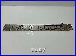 JOHN DEEREE Vintage 24 Name Plate Metal Sign, Emblem, Badge Advertising Sign