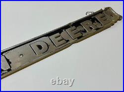 JOHN DEEREE Vintage 24 Name Plate Metal Sign, Emblem, Badge Advertising Sign