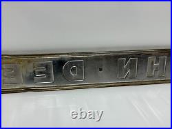 JOHN DEEREE Vintage 24 Name Plate Metal Sign, Emblem, Badge Advertising Sign