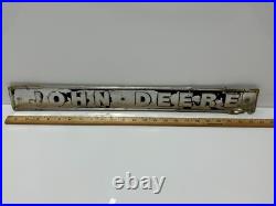 JOHN DEEREE Vintage 24 Name Plate Metal Sign, Emblem, Badge Advertising Sign