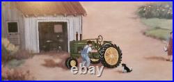 JOHN DEERE A Family Affair Hard to Find, Matted, Framed LITHOGRAPH, Signed