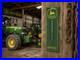 JOHN_DEERE_Advertising_Thermometer_Porcelain_Enamel_Steel_Sign_Mounting_Ears_01_td