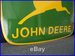 JOHN DEERE Dealer Garage Plaque Emaillee Porcelain Emaille metal Sign #555
