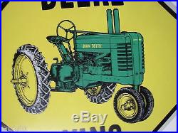 JOHN DEERE Deere Xing metal Sign farm tractor advertising feed seed store