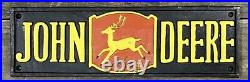 JOHN DEERE Farm Equipment, Tractors Cast Iron Sign, 5 x 15.5