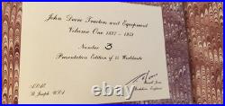 JOHN DEERE History Tractors and Equipment 2 Vols SIGNED Limited Ed of ONLY 75