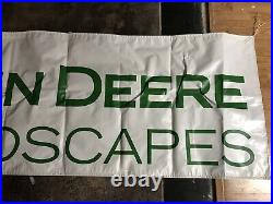 JOHN DEERE Landscape Vinyl Shop Sign 10ft X 34inches White Banner