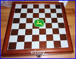 JOHN DEERE M. Cornell Importers Chess Set new in box 2011 Superior detail