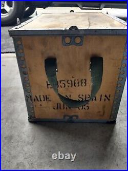 JOHN DEERE PARTS Wood Crate Box Made In Spain 2005