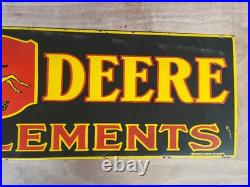 JOHN DEERE Porcelain Enamel Gas & Oil Sign 72x18 SSP
