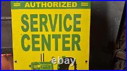 JOHN DEERE QUALITY FARM EQUIPMENT SERVICE CENTER porcelain Sign Dealership sales