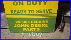 JOHN DEERE QUALITY FARM EQUIPMENT SERVICE CENTER porcelain Sign Dealership sales