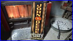 JOHN DEERE QUALITY FARM EQUIPMENT porcelain Sign Implements Dealership Sales