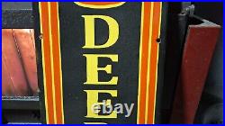 JOHN DEERE QUALITY FARM EQUIPMENT porcelain Sign Implements Dealership Sales