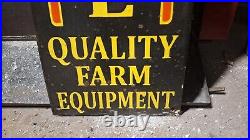 JOHN DEERE QUALITY FARM EQUIPMENT porcelain Sign Implements Dealership Sales