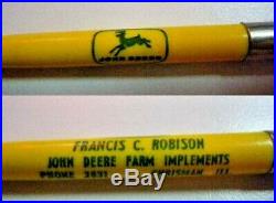 JOHN DEERE Rare Vintage Advertising Sign Mechanical Pencil Collectibles US