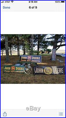 JOHN DEERE SMALTS PLOW SIGN 6 Vintage Look Farm Advertising No Others Anywhere