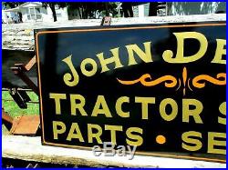 JOHN DEERE TRACTOR 36 Hand Painted Metal Vintage Antique Style SIGN