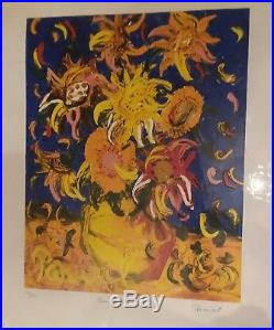 JOHN PERCEVAL'Sunflowers' limited 250 edition, signed print Modern Art