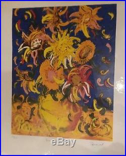 JOHN PERCEVAL'Sunflowers' limited 250 edition, signed print Modern Art