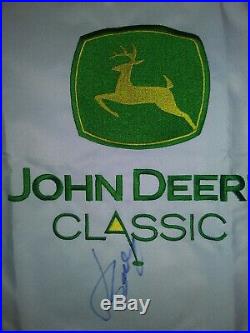 JORDAN SPIETH Signed. JOHN DEERE CLASSIC Golf Flag