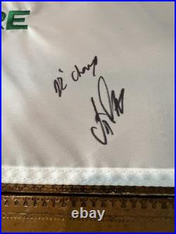 J. T. Poston Signed John Deere Classic Pin Flag 22 Champ Insc. Bas Coa