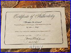 James Meger Thanks Be Given ARTIST PROOF WithCert Mint # 78/375