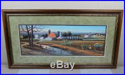 Jerry Raedeke Seems Like Yesterday signed farm print with John Deere 4020 tractor