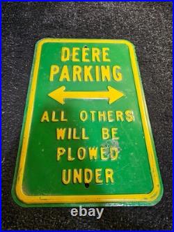 John Deere 2-Piece Metal Signage 15-1/4 x 9-1/4 & 18 x 12 Green/Yellow