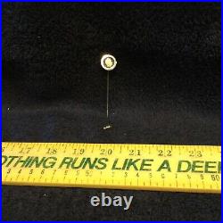 John Deere (3-Diamond) Employee Stick Pin 10K Gold 32 Year Very Rare