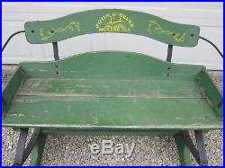 John Deere 4-legged Buckboard Wagon Bench/ Seat Dealer Advertising Display Sign