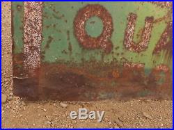 John Deere 4 legged Sign Advertising Farm Green Vintage Farm Very Rusty fragile
