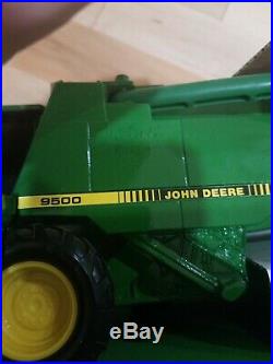 John Deere 9500 Combine Ertl Toy Nib Signed By Fred Ertl Jr 1/28 Scale 2 Heads