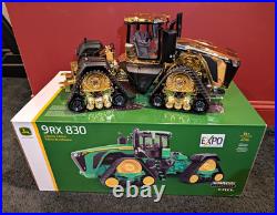 John Deere 9RX 830 Collector Edition EXPO Gold Die-Cast with Box. 1/16 Scale