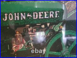 John Deere And Coca-Cola Framed Picture, Wood Frame, Glass 34x22 John Deere And Coca-Cola Framed Picture, Wood Frame, Glass 34x22