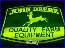 John Deere Back Lit Sign ie- Lighted Backlit