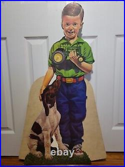 John Deere Boy And His Dog Vintage Advertising Standup