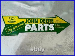 John Deere Buy Genuine Dealer Parts Metal Sign Mint Shape