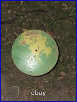 John Deere Cast Iron Corn Planter Seed Box & Lid Farm Sign 1940s 1950s