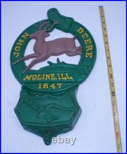 John Deere Cast Metal Sign Wall Hanging