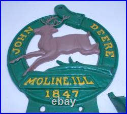 John Deere Cast Metal Sign Wall Hanging
