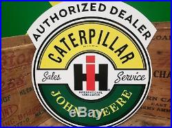 John Deere Caterpillar Internatonal Harvester sign barn gas oil seed feed IH