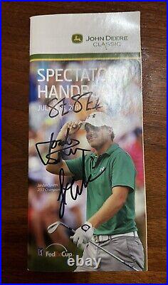 John Deere Classic 2014 Program Signed Autographed Jordan Spieth