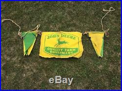John Deere Cloth Banner Pennet Flags (sign)