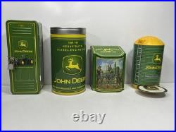 John Deere Collectibles Collection Lot ERTL Diecast Knife Tins Trays Tractor Toy