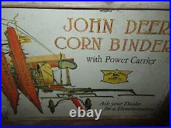 John Deere Corn Binders Sign/Wood Crate