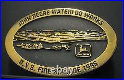 John Deere DSS TAD FIRE BRIGADE NFPA 704 System EMPLOYEE Belt Buckle 1995 1/68