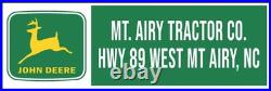 John Deere Dealer Mt. Airy NC Tractor Co. New Metal Sign 16 x 48 USA Steel